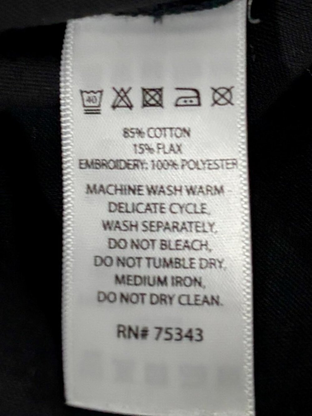Joie Embroidered Blouse Women’s S Black White Floral V Neck Cotton + Flax NWT - Picture 7 of 7